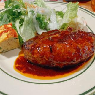 備前黒牛の自家製ハンバーグ(グリル モトカラ)