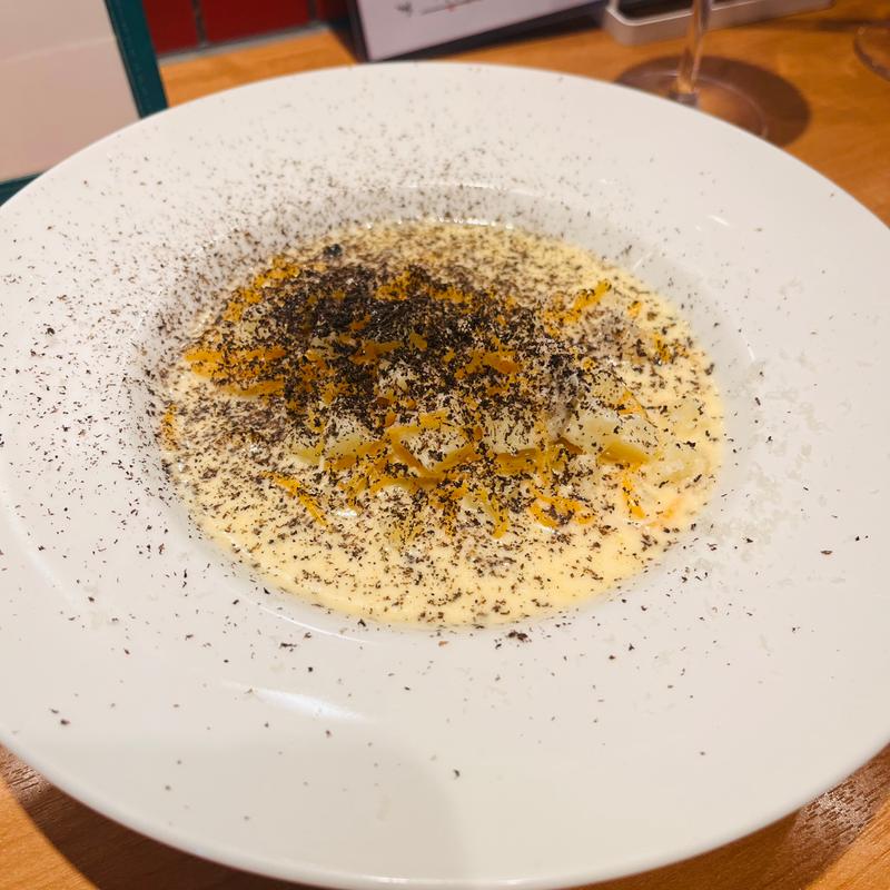 トリュフのタヤリン　あさりバタークリームパスタ(酒屋食堂スタンドましか)