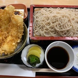 イカ天丼もりそばセット