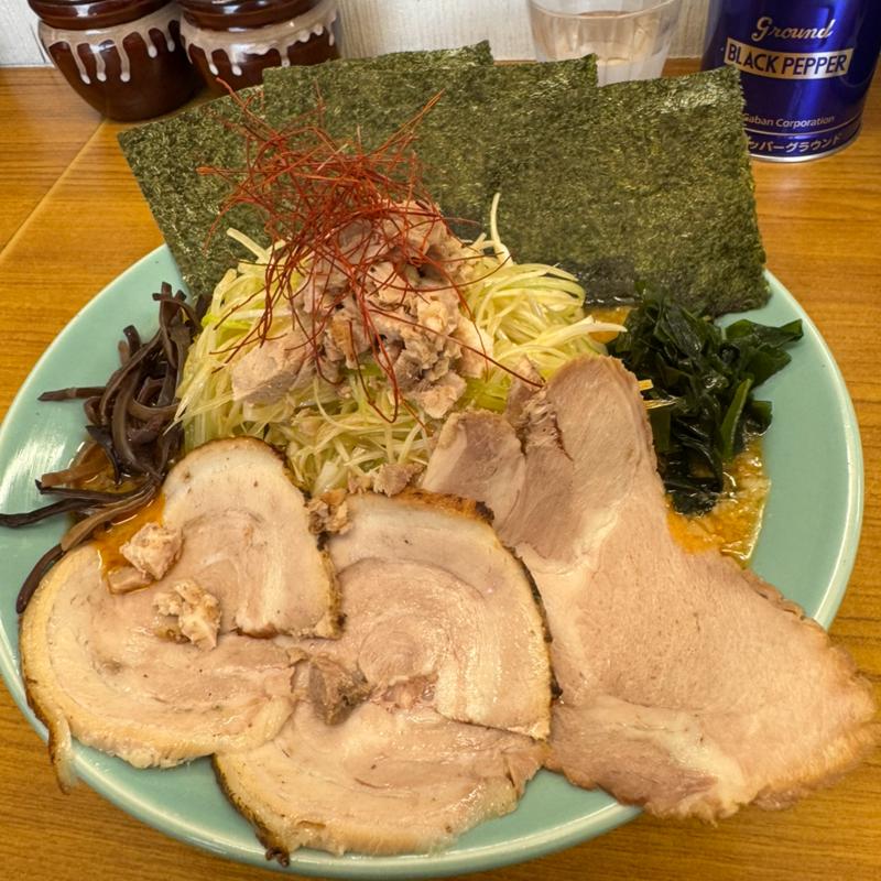 ラーショ式ネギ担々麺TPチャーシュー のり(ニューラーメンショップ大光)