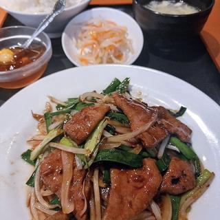 レバニラ炒め定食