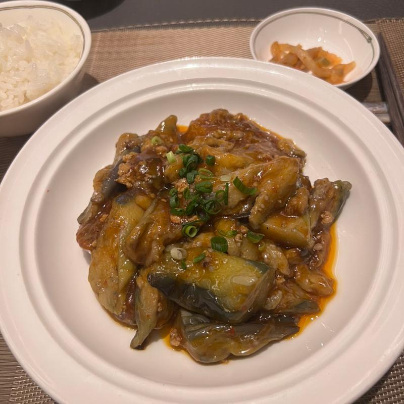 麻婆茄子定食(中国飯店 倶楽湾)
