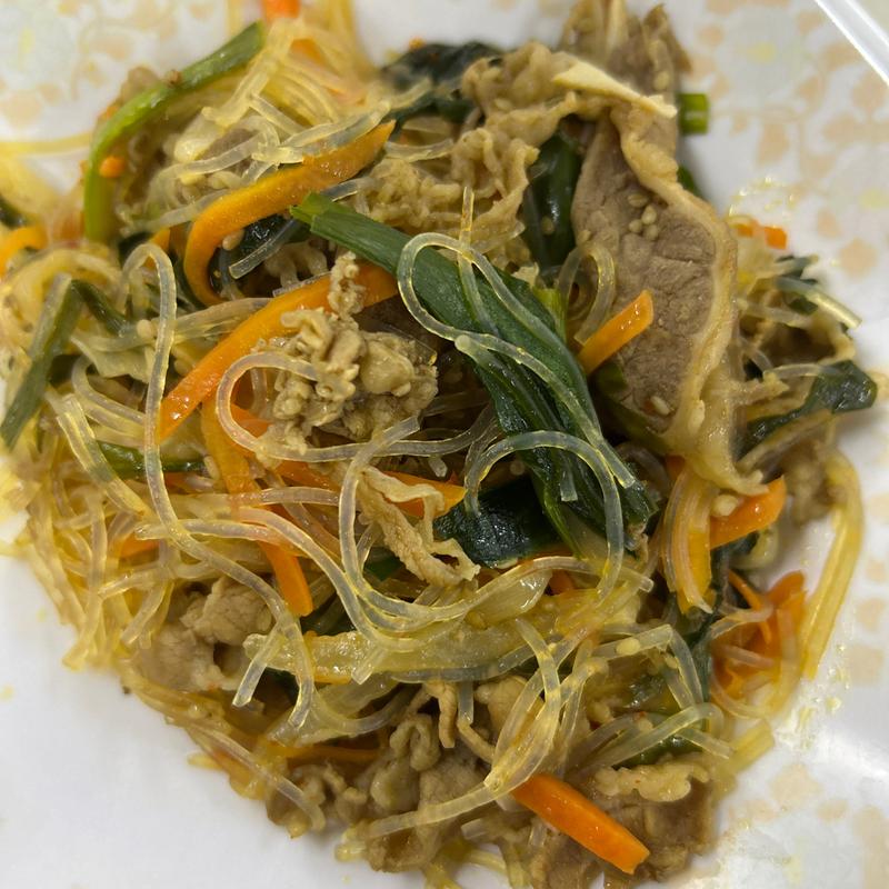 牛肉のチャプチェ(札幌市役所地下食堂)