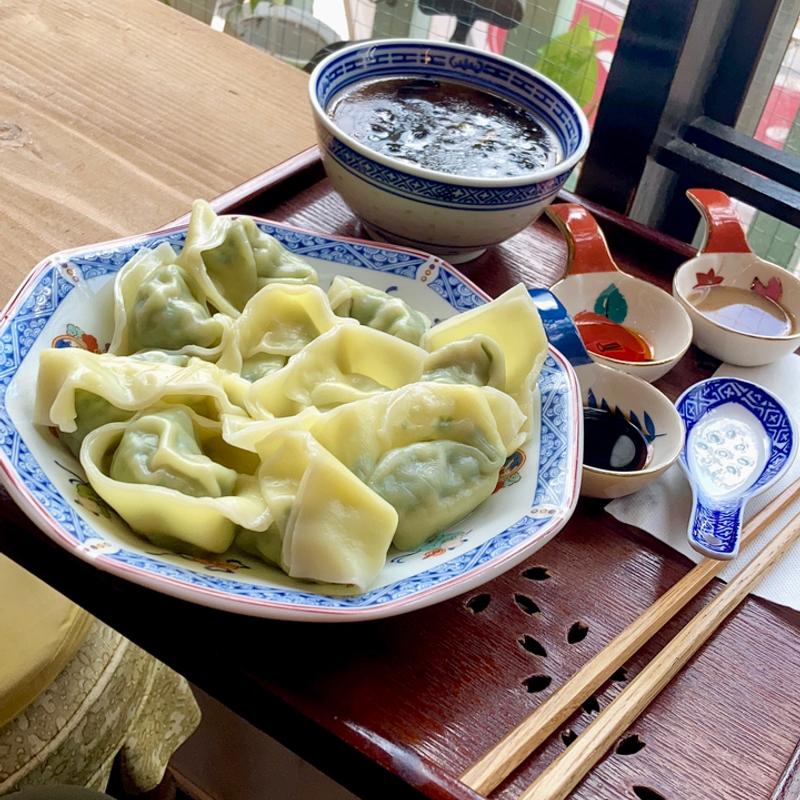 本格手造り上海饂飩 国産豚肉と野菜ワンタン 10コ(上海ロンタン（弄堂）喫茶店)