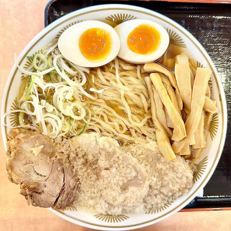 ラーメン こってり 豚 味玉 メンマ(ラーメン風林火山 酒田店)