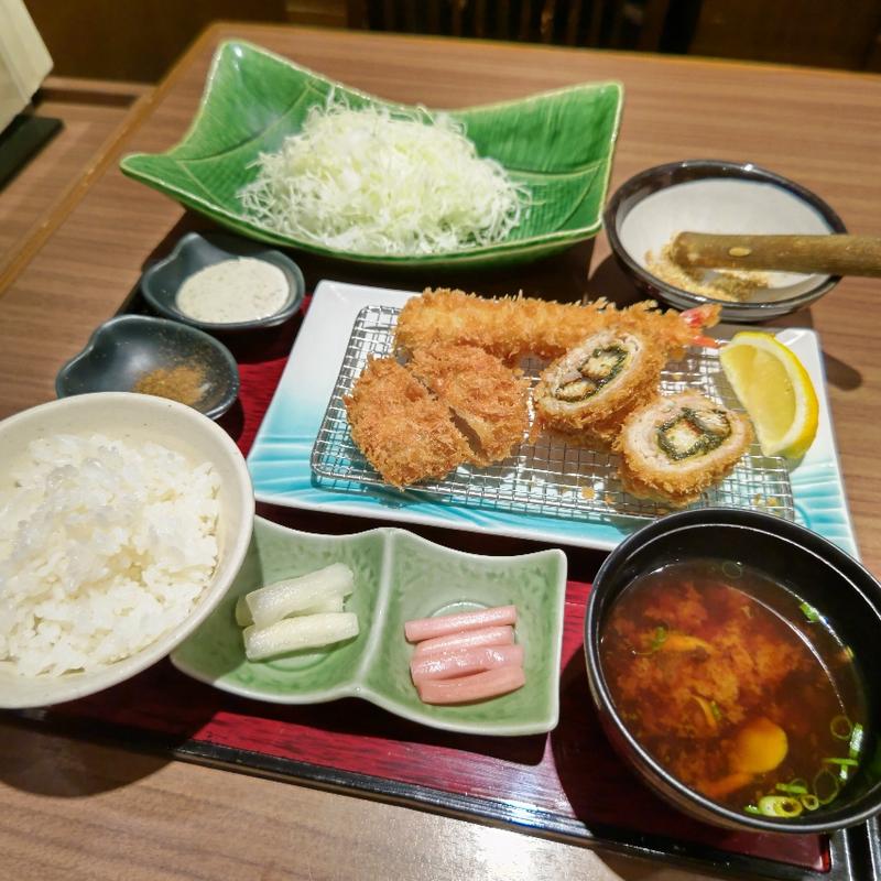 鰻巻きかつ御膳(とんかつ新宿さぼてん 港南台バーズ店)