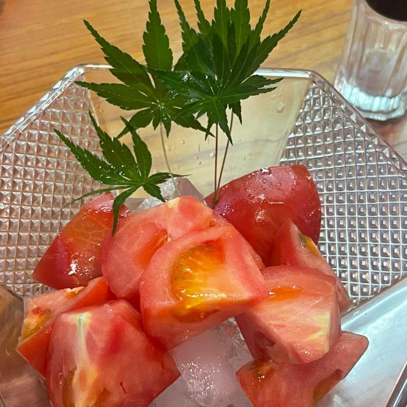 冷やしトマト(小料理 ほりの)