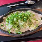 たっぷり九条ネギと豚バラ塩焼き