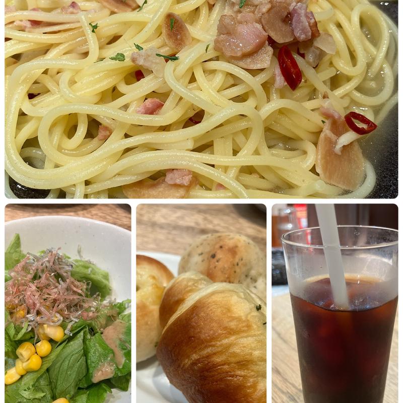 ベーコンのペペロンチーノ(鎌倉パスタ湘南モールフィル店)