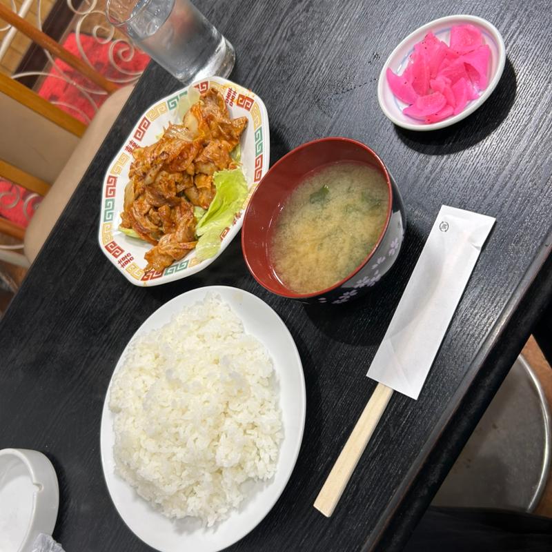 豚キムチ定食(あしあと)