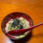 湯葉と枝豆のあんかけごはん