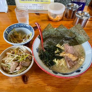 塩ラーメン　半ライス　ネギ別皿