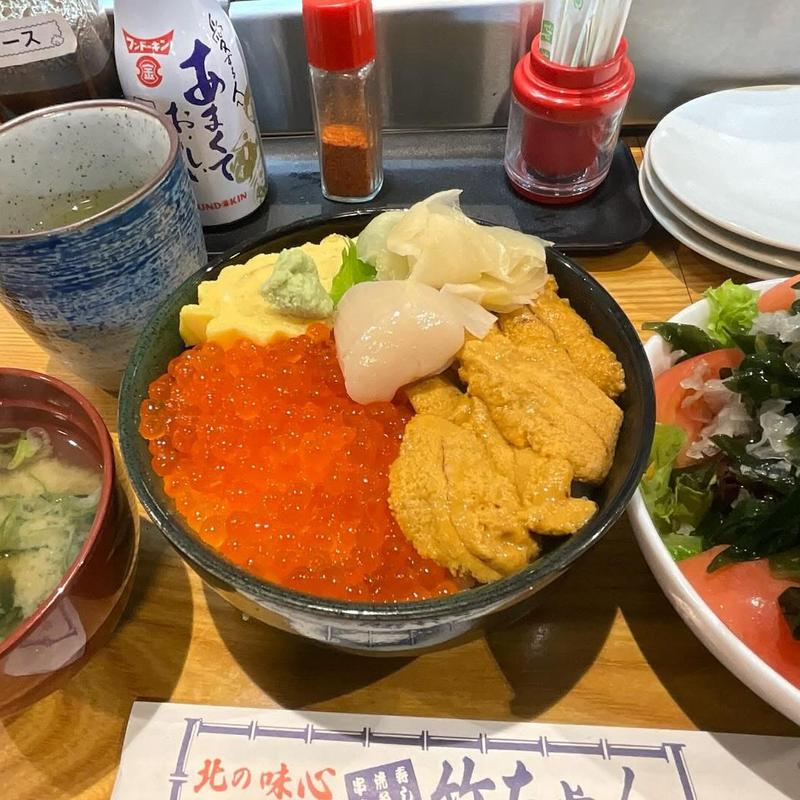 生ウニいくら丼(北の味心 竹ちゃん)