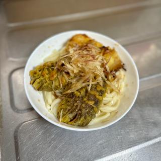 なす天冷やしうどん