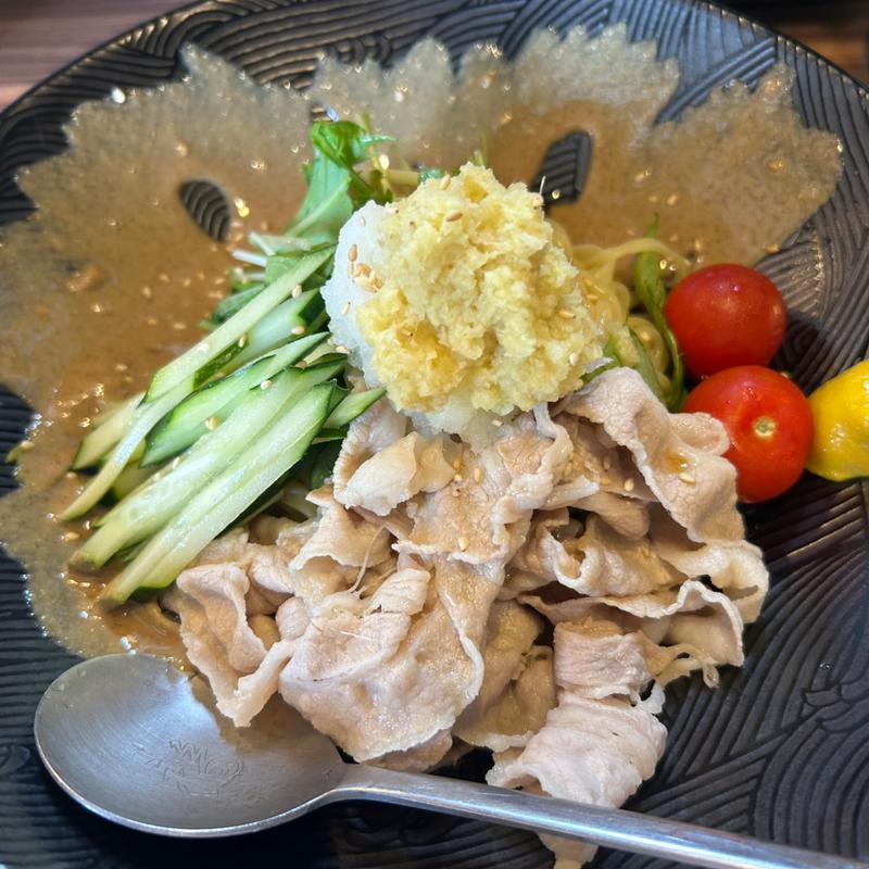 豚しゃぶ冷し中華(ラーメン 西ちゃん)