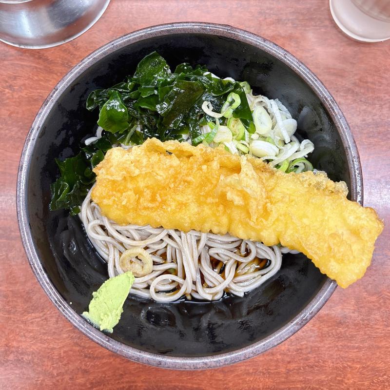 いか天そば(そば処 新田毎)