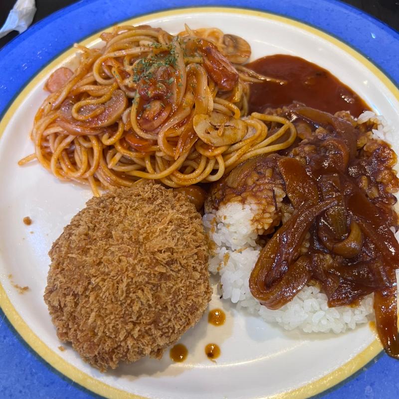 懐かしのナポリタンセット(キッチン ニューほしの)