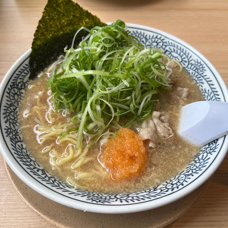 熟成醤油ラーメン ねぎ肉そば (丸源ラーメン 福岡那珂川店)