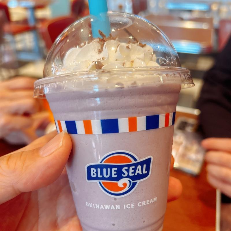 ブルーシールシェイク 紅イモ(ブルーシール アイスパーク)