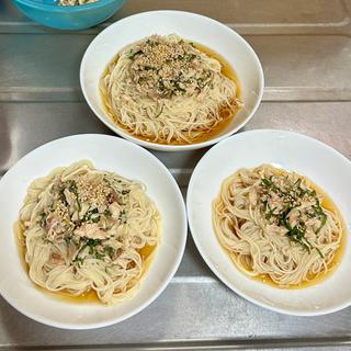 ささみと薬味の梅そうめん(ベルクス 東墨田店)
