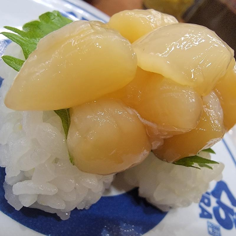 大盛り貝柱にぎり(くら寿司 川口小谷場店)