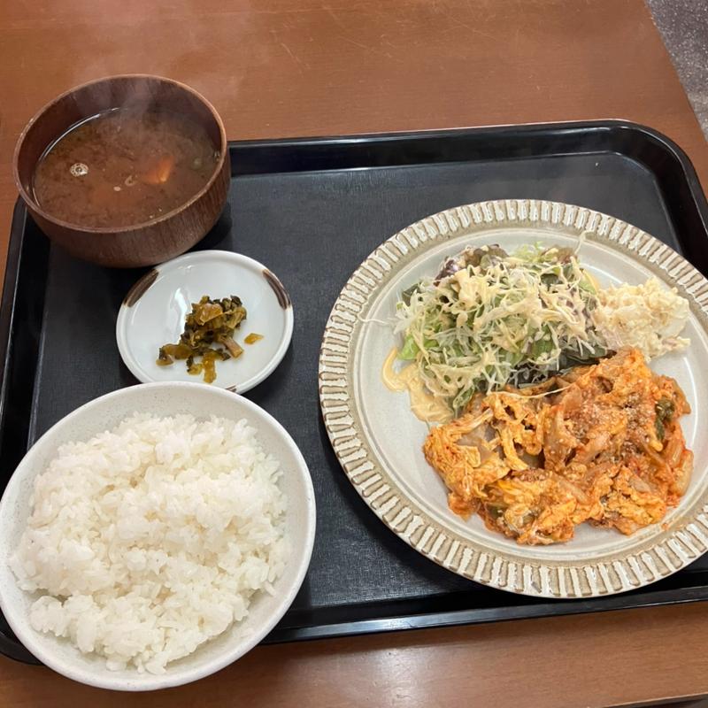豚キムチ定食(大衆食堂 お多福)