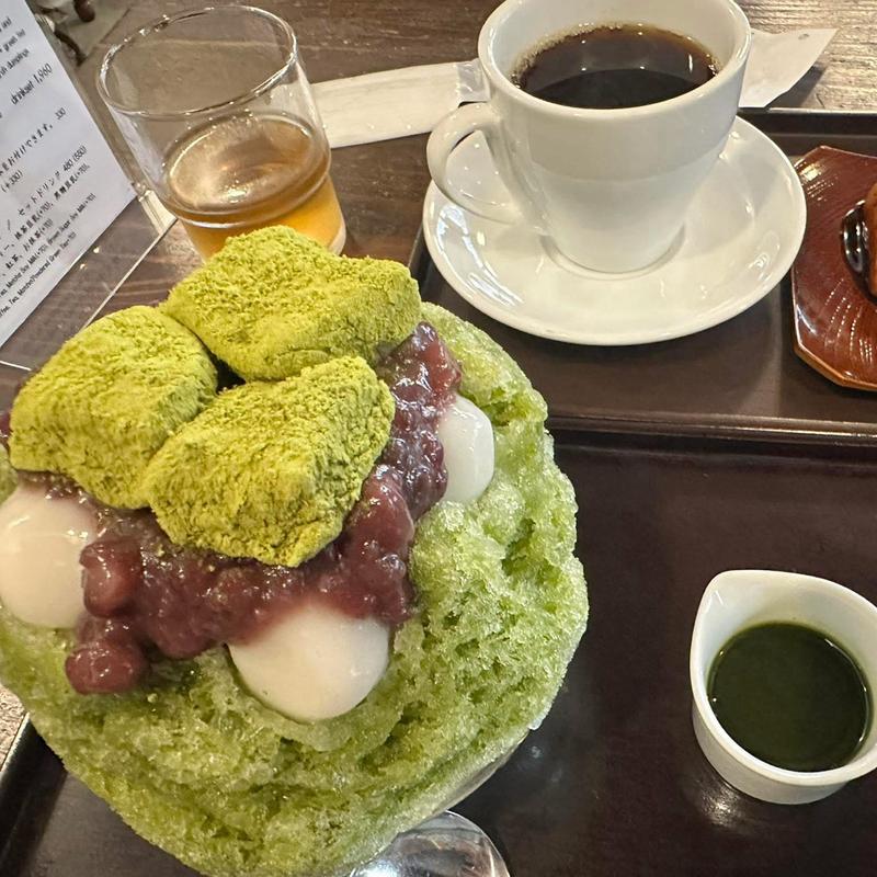 抹茶かき氷(甘党茶屋梅園　河原町店)