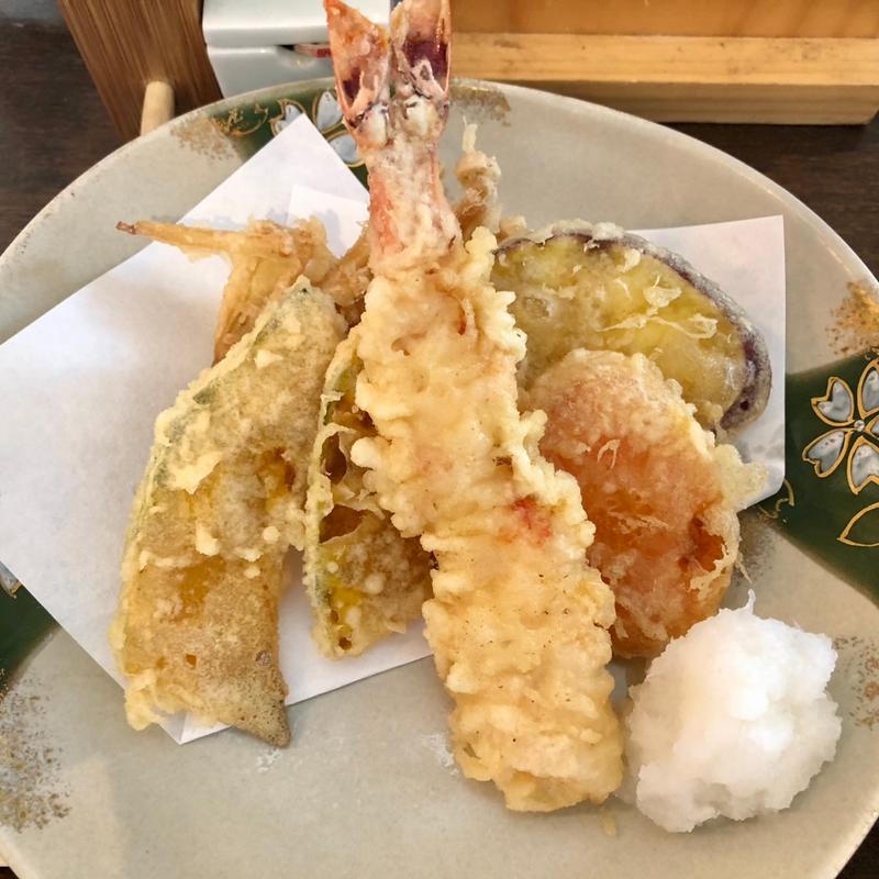 天ぷらランチ(蕎麦石はら 学芸大学店)