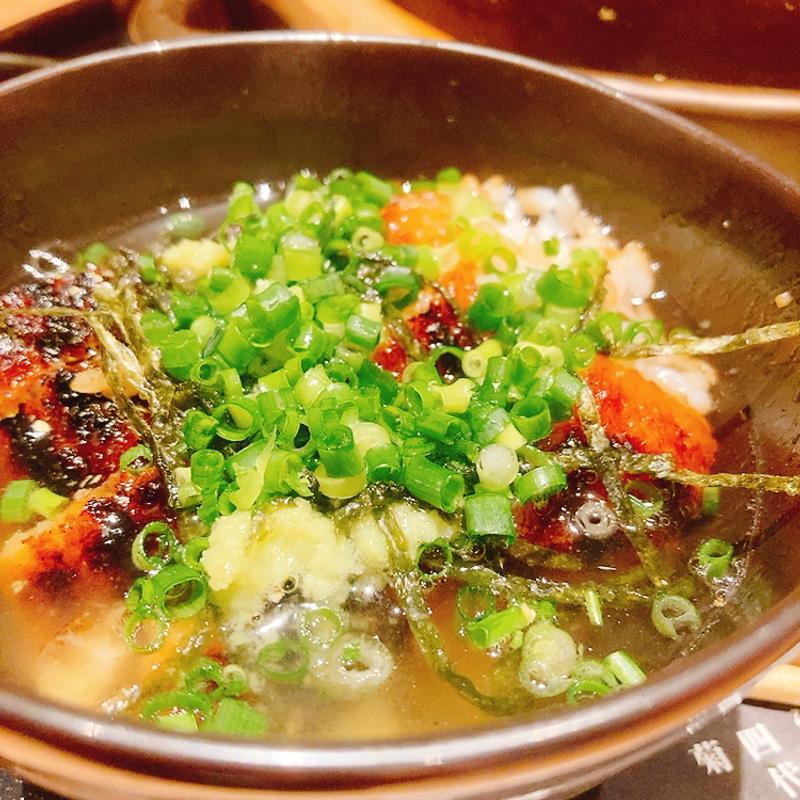 鰻の出汁茶漬け（一本ひつまぶし）(うなぎ四代目 菊川 ミナモア広島店)