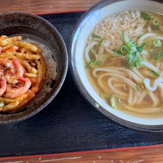 かき揚げ丼セット(豊味うどん 高原店 （トヨミウドン）)