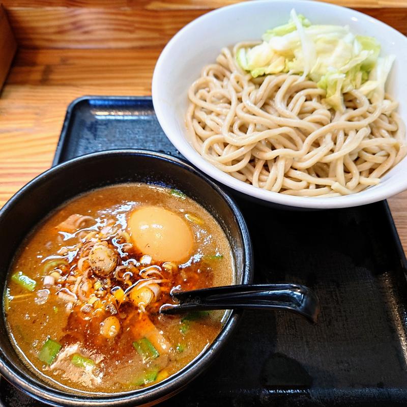 辛つけ麺 並 味付玉子(澤神)