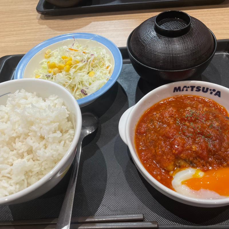 うまトマハンバーグ定食(松屋 神戸伊川谷店 )
