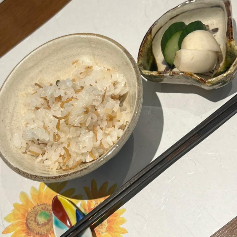 じゃこと山椒の炊き込みご飯(うを弘)