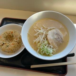 白味噌ラーメンセット　ミニチャーハン