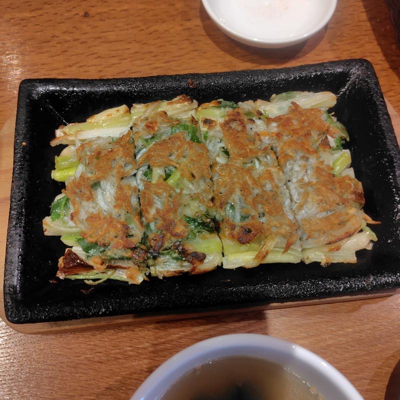 茨城産しらすと大葉のチヂミ(ぴょんぴょん舎 都南店 （ピョンピョンシャ）)