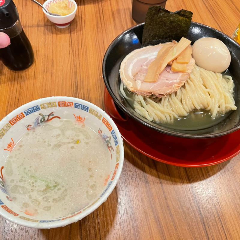 柚子塩昆布水つけ麺(背脂らーめん 背脂チャチャチャ)