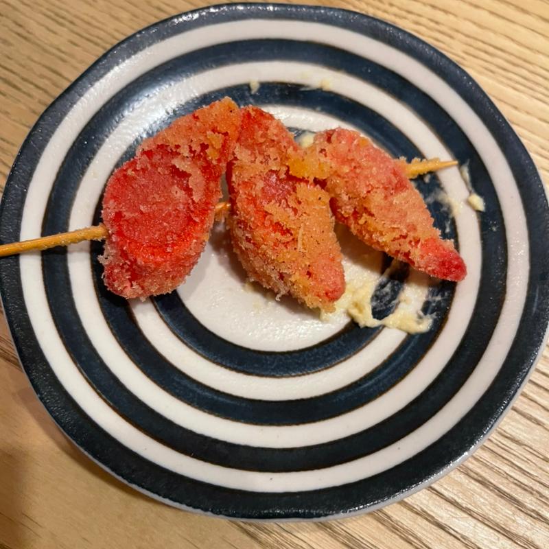 紅生姜串カツ(居酒屋 いちき 若葉本店)