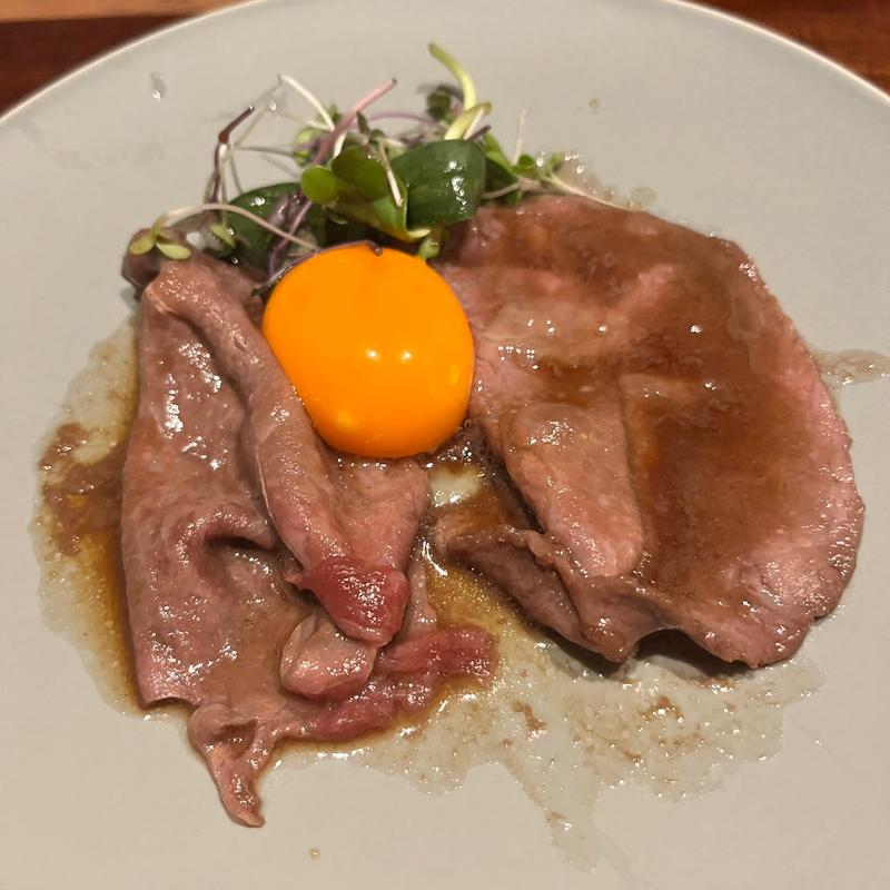 和牛焼しゃぶすき焼き風(うしどろぼう 牛串焼)