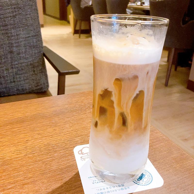 アイスカフェラテ(むさしの森珈琲 国泰寺店)