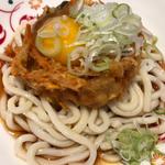 冷たいかき揚げたまご・うどん
