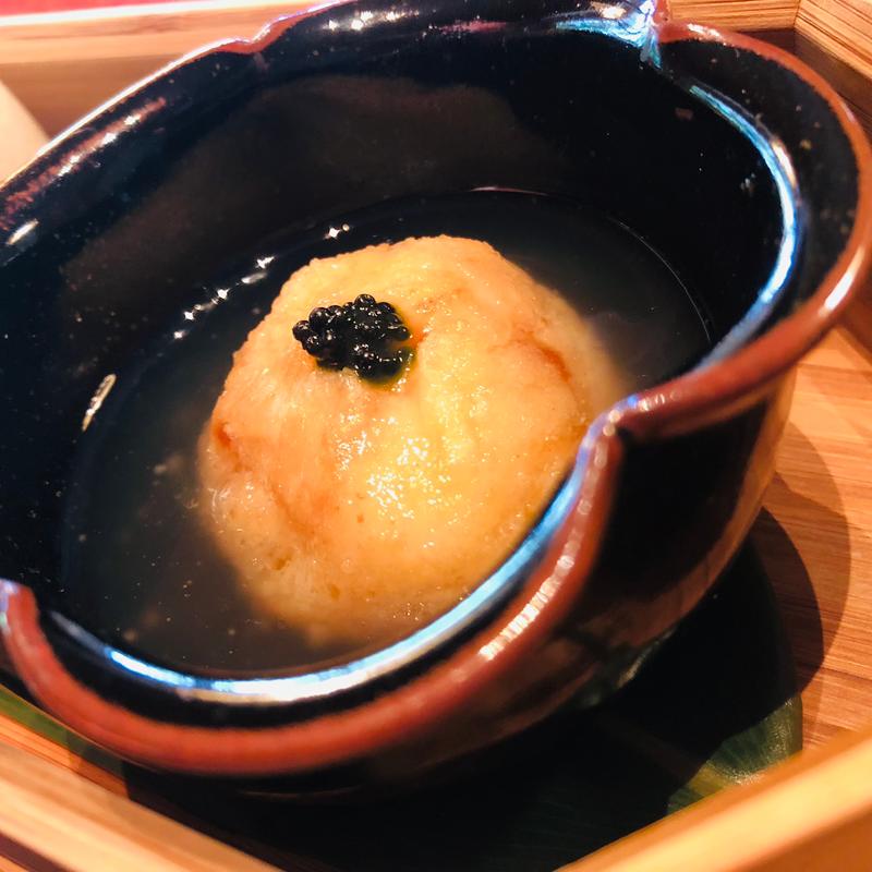 じゃがいもまんじゅうの銀餡かけ_煮物(萌蘖 Wasabi)