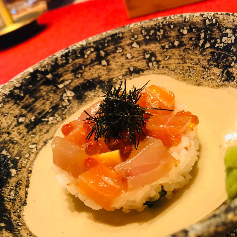 海鮮ちらし寿司_ご飯・留椀(萌蘖 Wasabi)
