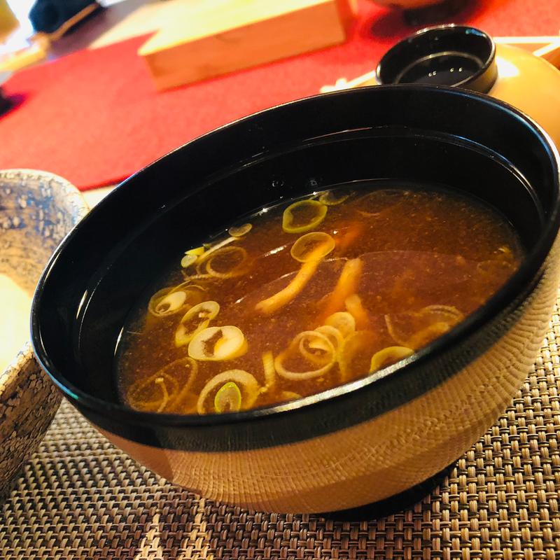 なめこ汁_ご飯・留椀(萌蘖 Wasabi)