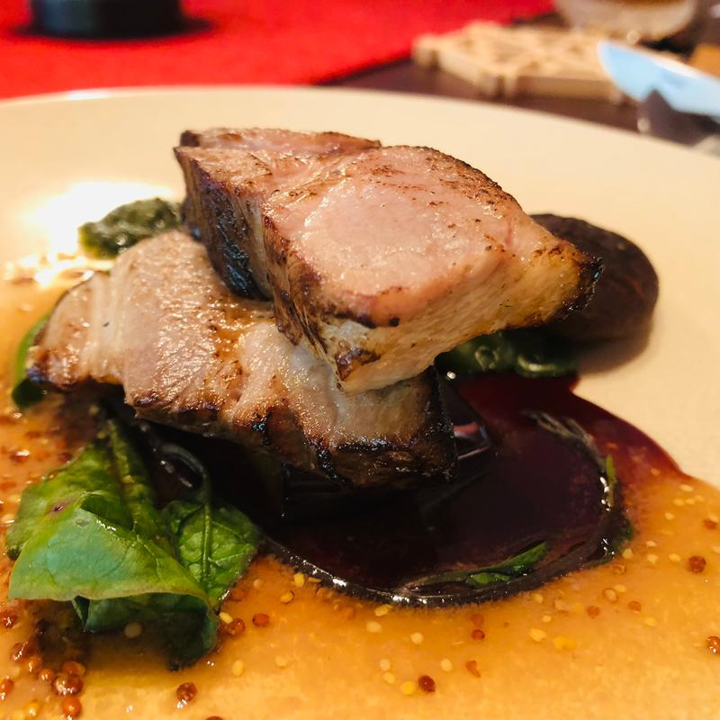 茶美豚のロースト_焼き物(萌蘖 Wasabi)