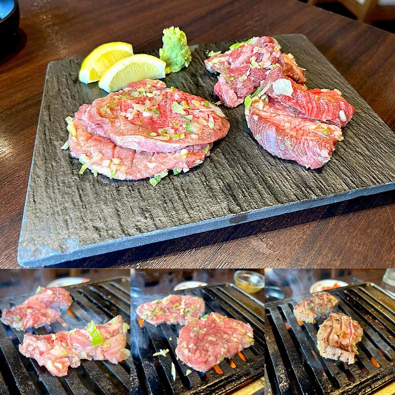 牛タン盛り合わせ(仙台牛焼肉 と文字)