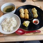 食べ比べ餃子セット(金まる、肉まる、しそまる、ニンまる)