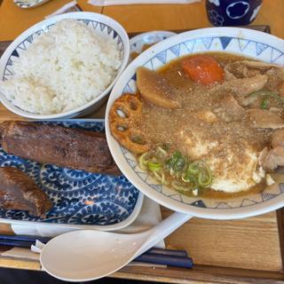 炙りスペアリブ豚汁定食