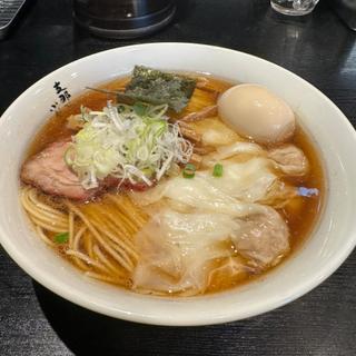 ハーフワンタンメン大盛+味付け玉子