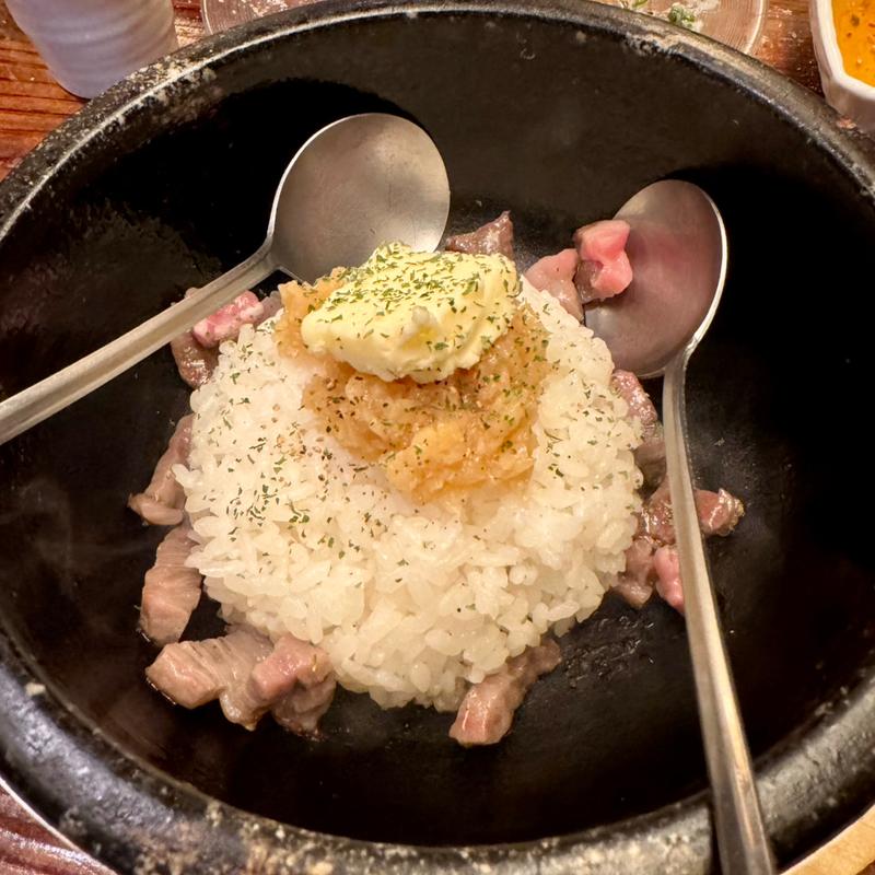 石焼ガーリックライス(焼肉 一進)