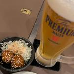 生ビール　お通し